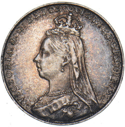 1888 Maundy Fourpence - Victoria British Silver Coin - Very Nice