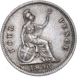 1836 Groat (Fourpence) - William IV British Silver Coin - Superb