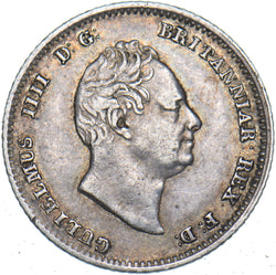 1837 Groat (Fourpence) - William IV British Silver Coin - Nice