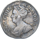 1713 Threepence - Anne British Silver Coin - Nice