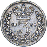 1835 Threepence - William IV British Silver Coin