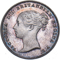 1853 Threepence - Victoria British Silver Coin - Superb