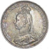1891 Threepence - Victoria British Silver Coin - Very Nice