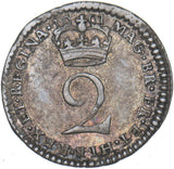 1691 Maundy Twopence - William & Mary British Silver Coin - Nice