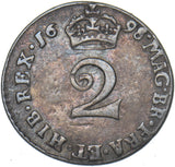 1698 Maundy Twopence - William III British Silver Coin - Nice