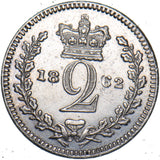 1862 Maundy Twopence - Victoria British Silver Coin - Very Nice