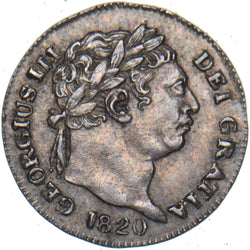 1820 Maundy Penny - George III British Silver Coin - Very Nice