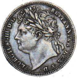 1823 Maundy Penny - George IV British Silver Coin - Nice