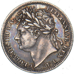 1828 Maundy Penny - George IV British Silver Coin - Very Nice