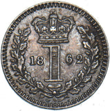 1862 Maundy Penny - Victoria British Silver Coin - Very Nice