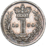 1884 Maundy Penny - Victoria British Silver Coin - Very Nice