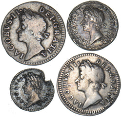 1686 Maundy Set - James II British Silver Coins - Nice