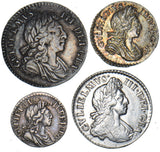 1701 Maundy Set - William III British Silver Coins - Very Nice