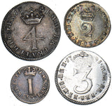 1701 Maundy Set - William III British Silver Coins - Very Nice