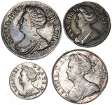 1709 Maundy Set - Anne British Silver Coins - Very Nice