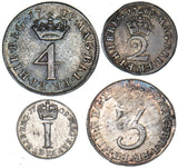 1709 Maundy Set - Anne British Silver Coins - Very Nice