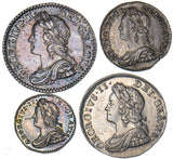1746 Maundy Set - George II British Silver Coins - Very Nice