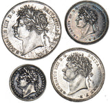 1824 Maundy Set - George IV British Silver Coins - Very Nice