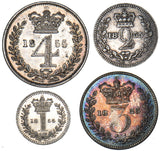 1855 Maundy Set - Victoria British Silver Coins - Very Nice