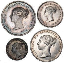 1860 Maundy Set - Victoria British Silver Coins - Superb