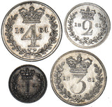 1861 Maundy Set - Victoria British Silver Coins - Very Nice