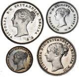1878 Maundy Set - Victoria British Silver Coins - Very Nice