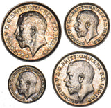 1925 Maundy Set - George V British Silver Coins - Superb