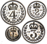 1969 Maundy Set (+ Medal & Extras) - Elizabeth II British Silver Coins - Superb