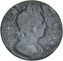 1700 Halfpenny - William III British Copper Coin
