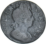 1700 Halfpenny - William III British Copper Coin
