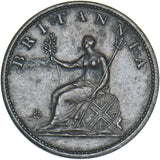 1806 Halfpenny - George III British Copper Coin - Nice