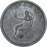 1807 Halfpenny - George III British Copper Coin