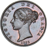 1853 Halfpenny - Victoria British Copper Coin - Superb