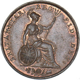 1853 Halfpenny - Victoria British Copper Coin - Very Nice