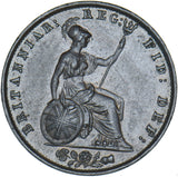 1853 Halfpenny - Victoria British Copper Coin - Very Nice