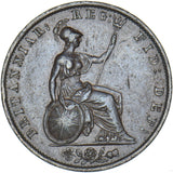1855 Halfpenny - Victoria British Copper Coin - Nice