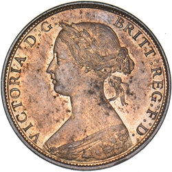 1862 Halfpenny - Victoria British Bronze Coin - Superb