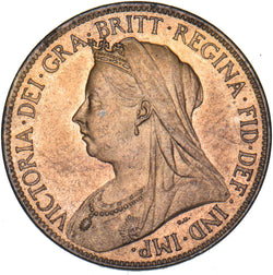 1895 Halfpenny - Victoria British Bronze Coin - Superb