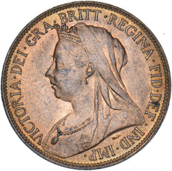 1896 Halfpenny - Victoria British Bronze Coin - Superb
