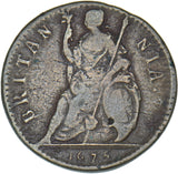 1675 Farthing - Charles II British Copper Coin - Nice