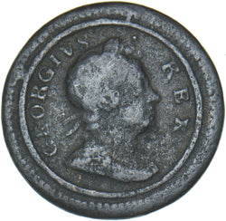 1724 Farthing - George I British Copper Coin