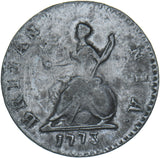 1773 Farthing (Contemporary Counterfeit) - George III British Copper Coin