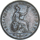 1830 Farthing - George IV British Copper Coin - Nice