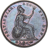 1843 Farthing - Victoria British Copper Coin - Very Nice