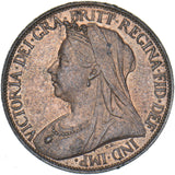 1895 Farthing - Victoria British Bronze Coin - Superb