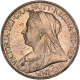 1896 Farthing - Victoria British Bronze Coin - Superb