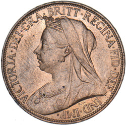 1896 Farthing - Victoria British Bronze Coin - Superb