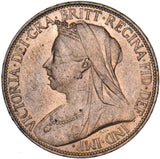 1896 Farthing - Victoria British Bronze Coin - Superb