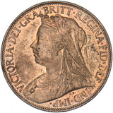 1896 Farthing - Victoria British Bronze Coin - Superb