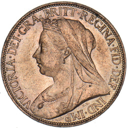 1896 Farthing - Victoria British Bronze Coin - Superb
